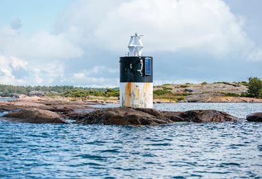 seascape and a building