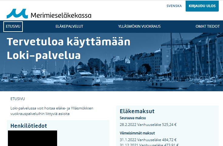 Cover page of Loki online service